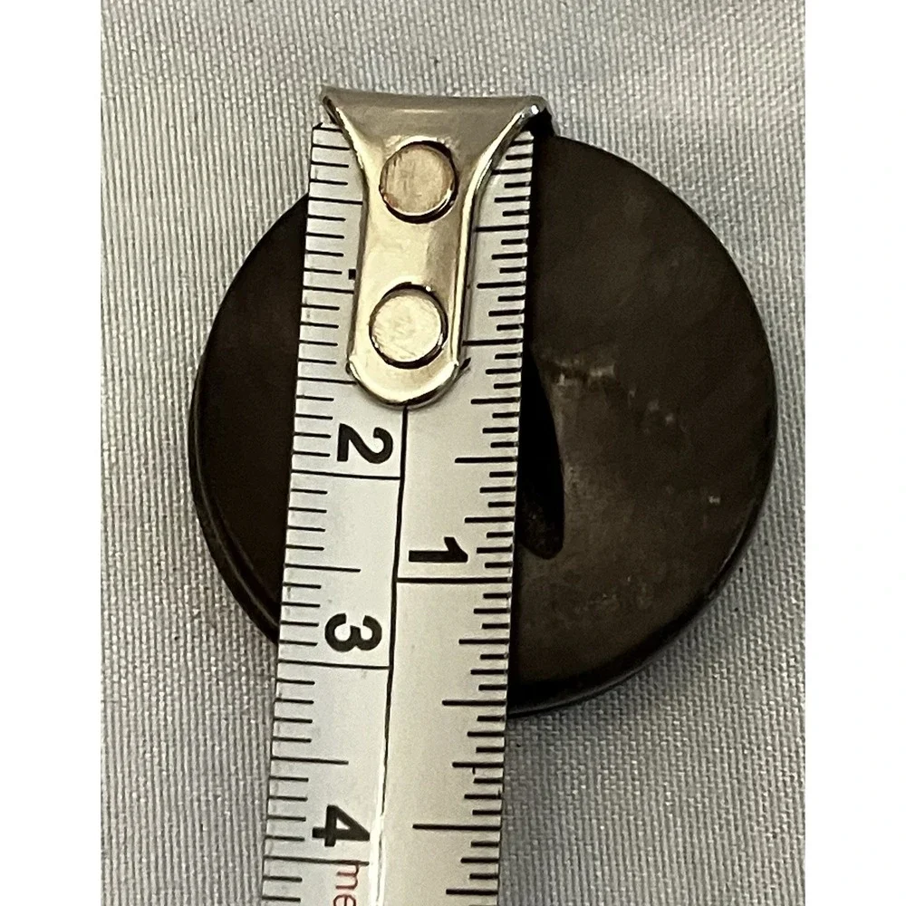 3 Vintage Marbled Swirl Gray Cat Eye Celluloid Buttons Fish Eye Jacket Coat